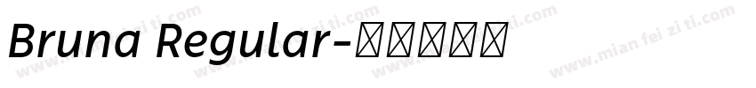 Bruna Regular字体转换